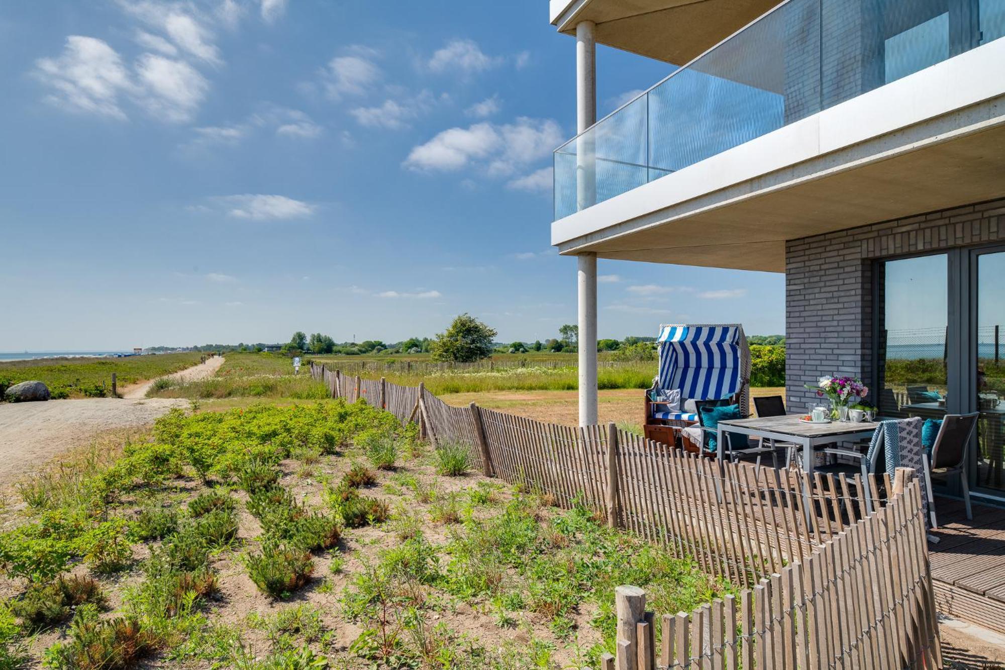Beachterracefour- Eg, Meerblick, Terrasse, Kamin, Sauna Olpenitz Bagian luar foto